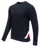 Bluza Tommy Hilfiger męska granatowa wkładana przez głowę bawełniana